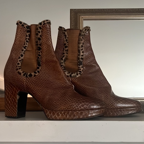 Charles Jourdan Booties Size 10 - Picture 2 of 6